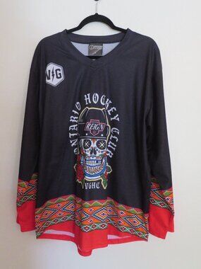 Violent Gentlemen Hockey Ontario Reign | Size Large | Dia de los Muertos Jersey